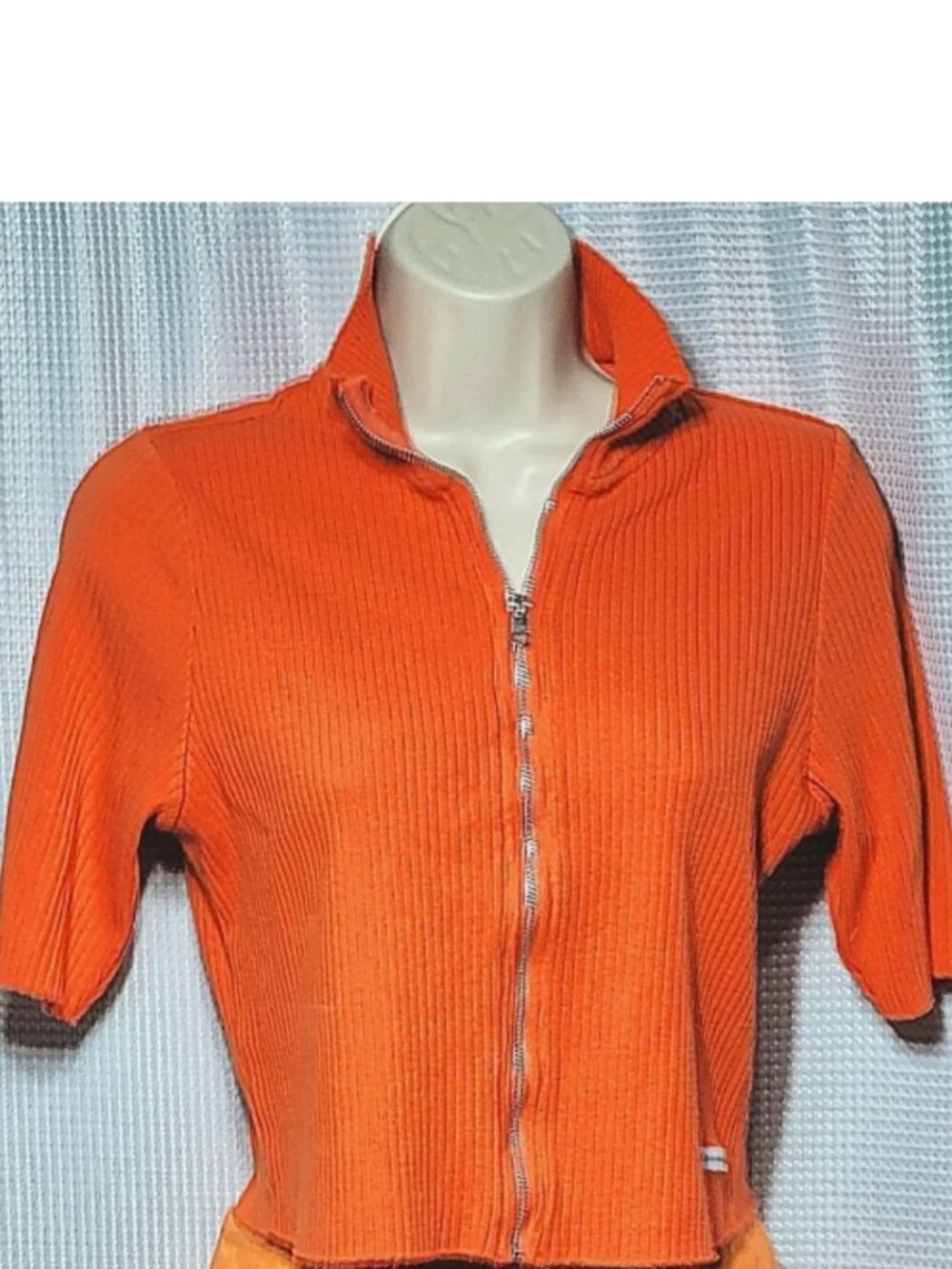 Calvin Klein Jeans Orange Zip Up Top